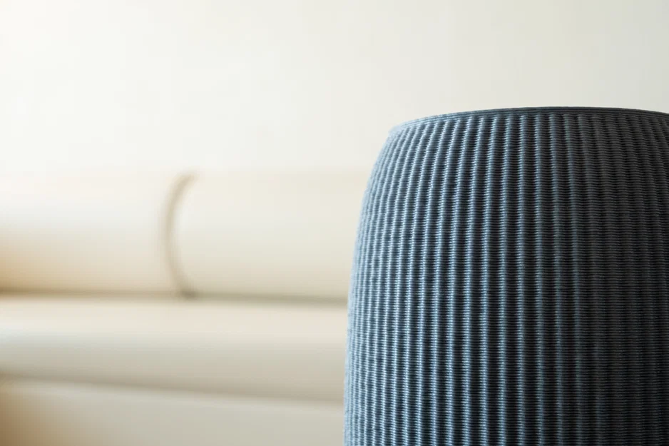 Bình hoa thanh lịch với họa tiết gân nổi - Image 5