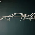 Mô hình trang trí tường Porsche 911 GT3 RS V2 in 3D độc đáo - Thumbnail 1