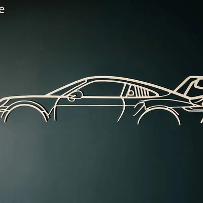 Mô hình trang trí tường Porsche 911 GT3 RS V2 in 3D độc đáo