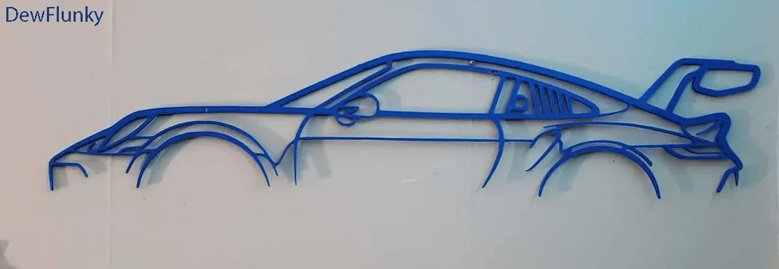 Mô hình trang trí tường Porsche 911 GT3 RS V2 in 3D độc đáo - Image 2