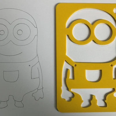Khuôn vẽ Minion 3D cho bé - Dụng cụ hỗ trợ học vẽ sáng tạo