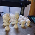 Bộ quân cờ vua Alien Head (Người ngoài hành tinh) in 3D độc đáo - Thumbnail 1