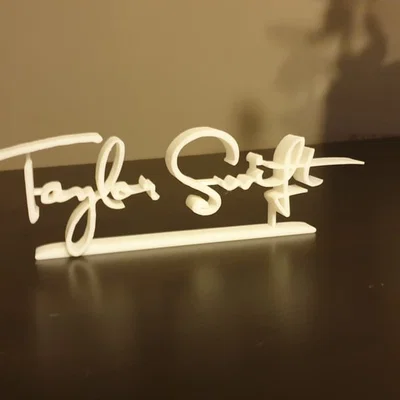 Logo chữ ký Taylor Swift 3D – đồ trang trí