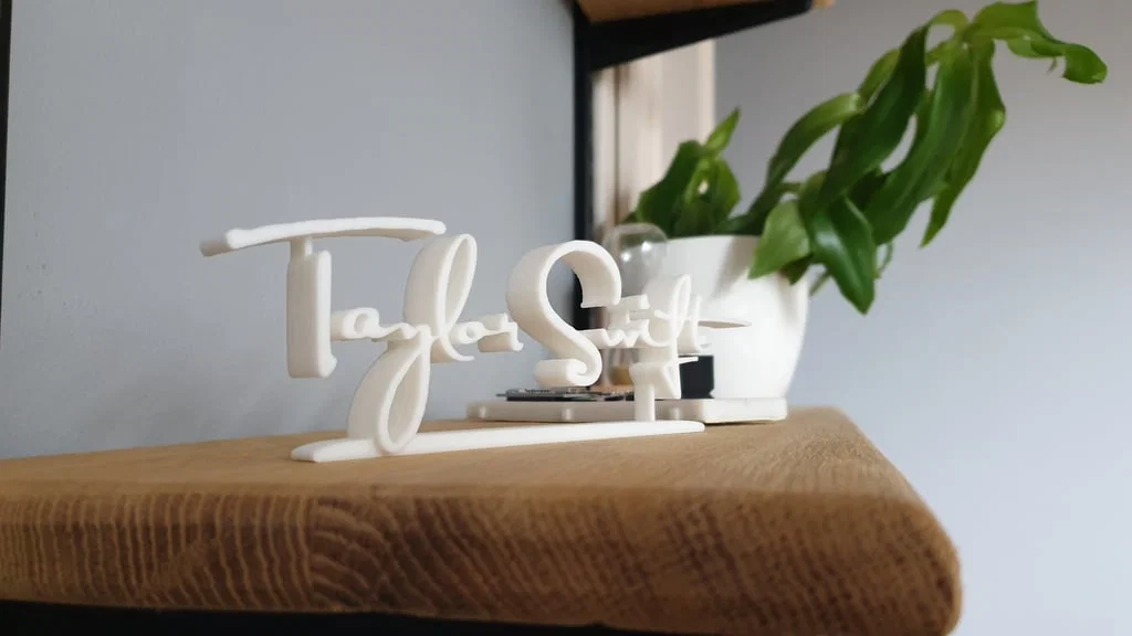 Logo chữ ký Taylor Swift 3D – đồ trang trí - Image 2