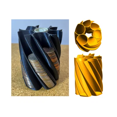 Cốc Đựng Tiền Xu - Xoắn Ốc (Coin Cup - Spiral)