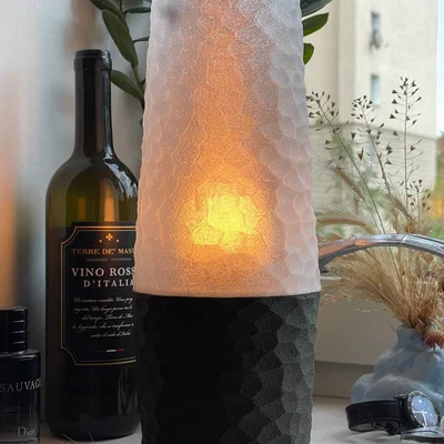 Đèn để bàn Obsidian 31cm - Thiết kế 3D trừu tượng độc đáo