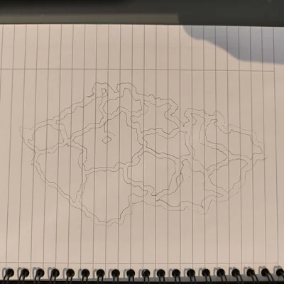 Cộng hòa Séc – Šablona đồ theo nét (Tracing template)