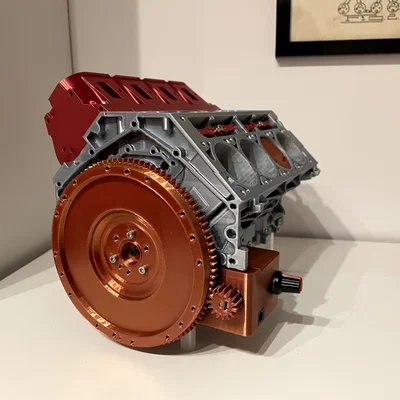 Động cơ Chevy Camaro LS3 V8 – valve, lifter in được + giá đỡ N20 mini motor