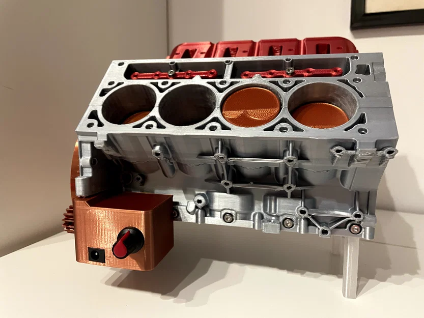 Động cơ Chevy Camaro LS3 V8 – valve, lifter in được + giá đỡ N20 mini motor - Image 6