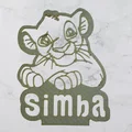 Mô hình in 3D Simba - Vua Sư Tử trang trí để bàn cực đẹp - Thumbnail 1
