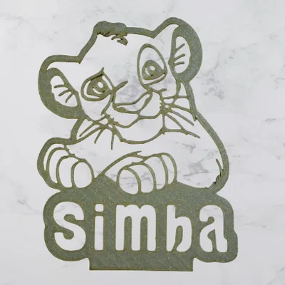 Mô hình in 3D Simba - Vua Sư Tử trang trí để bàn cực đẹp