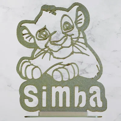 Mô hình in 3D Simba - Vua Sư Tử trang trí để bàn cực đẹp