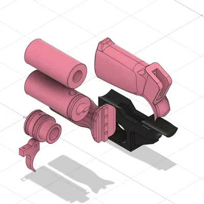 Kirby Nerf Blaster – Bộ part in 3D (Fusion360) để tự build