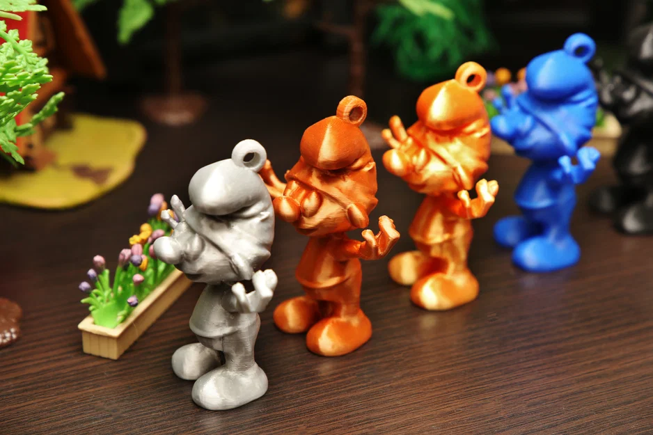 Mô hình in 3D móc khóa Xì Trum (Smurf) trang trí siêu đáng yêu - Image 1