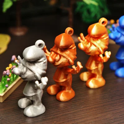Mô hình in 3D móc khóa Xì Trum (Smurf) trang trí siêu đáng yêu