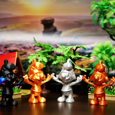 Mô hình in 3D móc khóa Xì Trum (Smurf) trang trí siêu đáng yêu