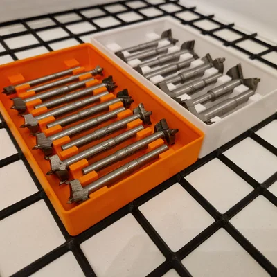 Khay Gridfinity cho mũi khoan Forstner