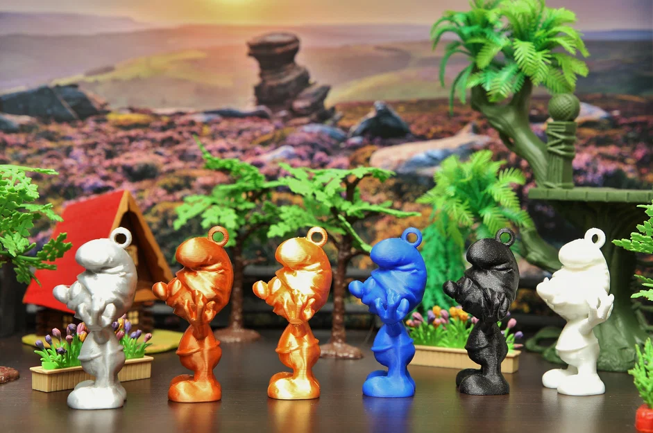 Mô hình in 3D móc khóa Xì Trum (Smurf) trang trí siêu đáng yêu - Image 5