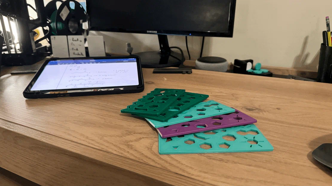 Stencil Hóa Hữu Cơ (Organic Chemistry Stencil V2) - Image 2