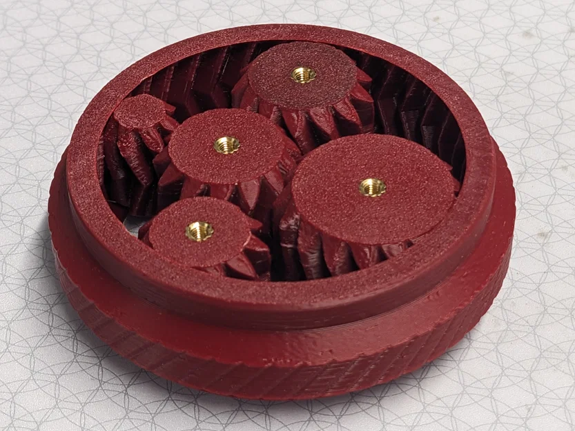 Umikot 58mm Mechanism & Spin Ring chỉnh để gắn M3 HEATSET INSERTS - Image 1