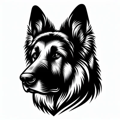 Tranh treo tường nghệ thuật 3D hình chó Becgie Đức (German Shepherd)