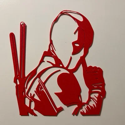Mô hình trang trí tường Deadpool in 3D cực chất