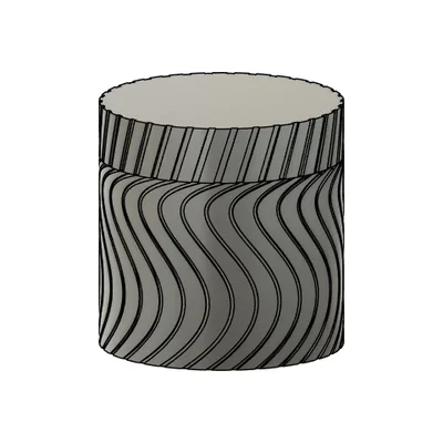 Hộp đựng đồ đa năng kèm nắp (70x71mm) - Thiết kế 3D tinh tế