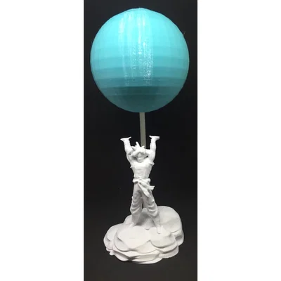 Mô hình 3D Goku tung Quả cầu tinh thần (Spirit Bomb) Dragon Ball Z