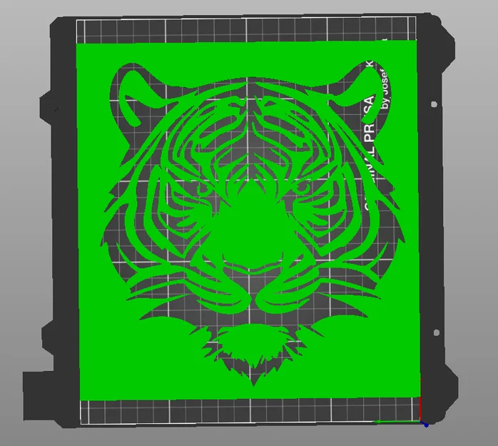 Khuôn vẽ hình đầu hổ (Tiger Stencil) dùng cho nghệ thuật - Image 2