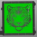 Khuôn vẽ hình đầu hổ (Tiger Stencil) dùng cho nghệ thuật - Thumbnail 2