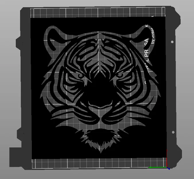 Khuôn vẽ hình đầu hổ (Tiger Stencil) dùng cho nghệ thuật - Image 3