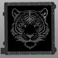 Khuôn vẽ hình đầu hổ (Tiger Stencil) dùng cho nghệ thuật - Thumbnail 3