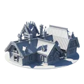 Mô hình kiến trúc ngôi nhà cổ (Old House) dành cho người đam mê in 3D - Thumbnail 1