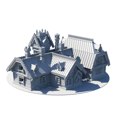 Mô hình kiến trúc ngôi nhà cổ (Old House) dành cho người đam mê in 3D