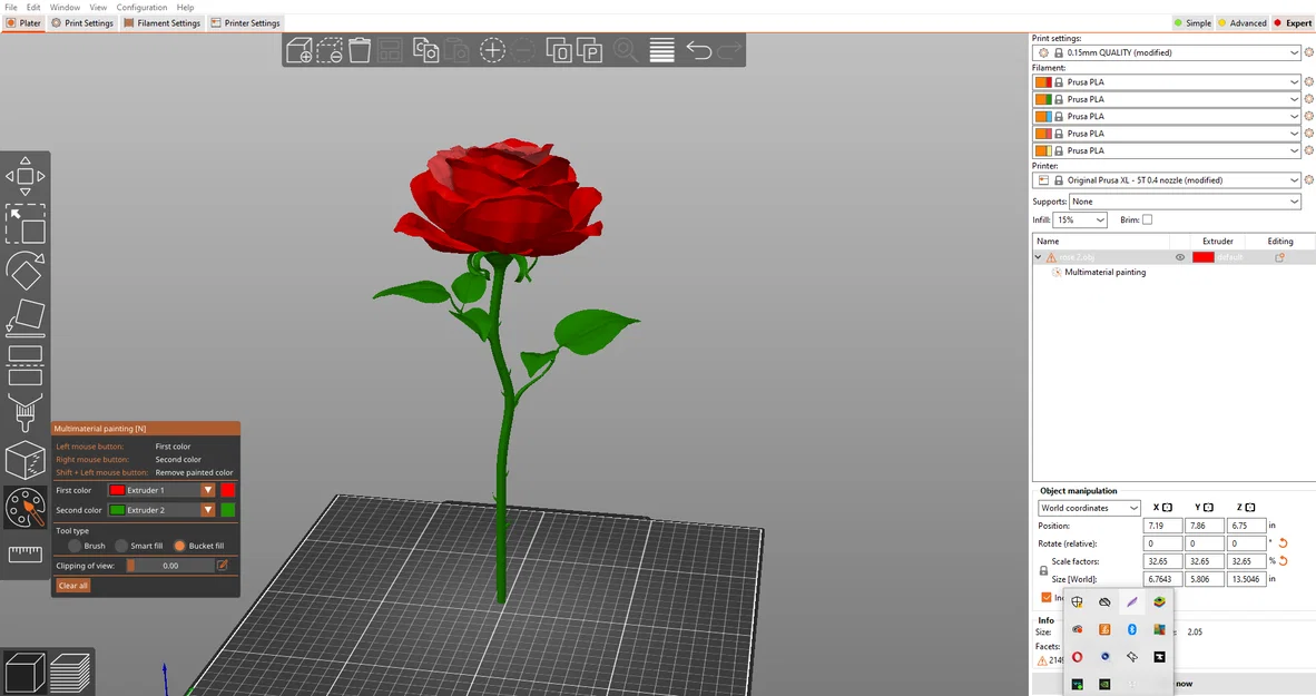 Mô hình hoa hồng 3D trang trí đẹp mắt - File STL chất lượng cao - Image 1