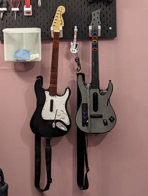 Giá treo Guitar Hero/Rock Band/Clone Hero cho IKEA Skadis - Image 1