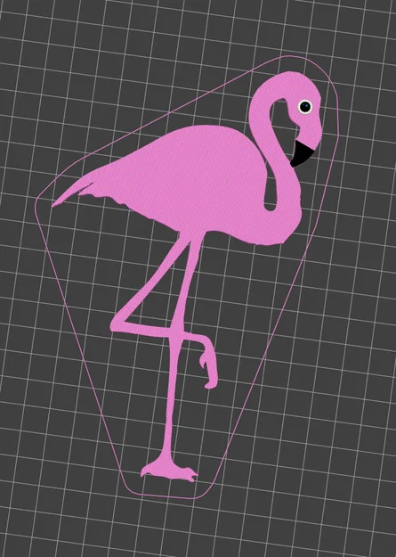 Mô hình Chim Hồng Hạc (Cute Flamingo) in 3D nhiều màu siêu xinh - Image 1