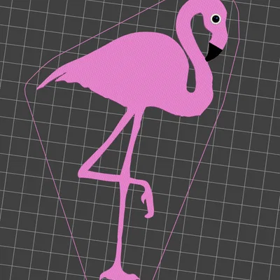Mô hình Chim Hồng Hạc (Cute Flamingo) in 3D nhiều màu siêu xinh