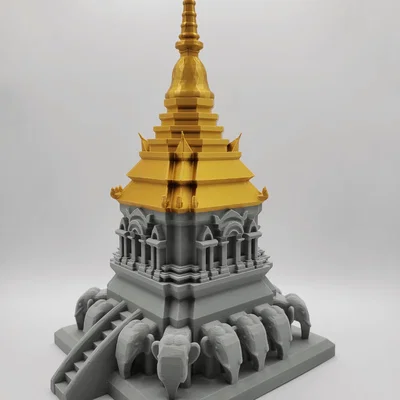 Wat Chiang Man (Elephant Chedi) – Chiang Mai, Thái Lan