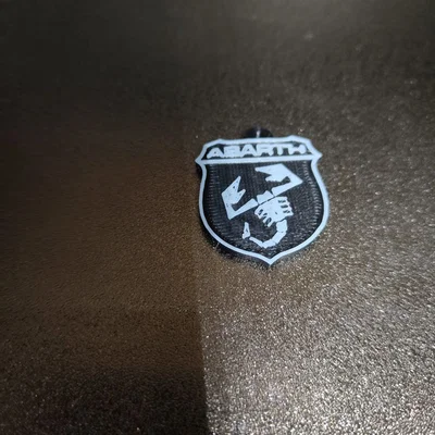 Móc khóa Abarth thiết kế phong cách thể thao in 3D