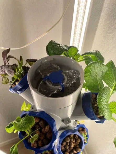 Tháp Trồng Cây Thủy Canh Module kèm Đèn LED Phát Triển - Image 2