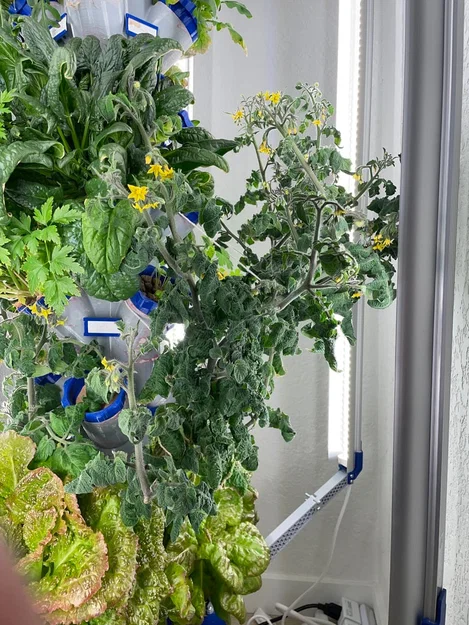 Tháp Trồng Cây Thủy Canh Module kèm Đèn LED Phát Triển - Image 5