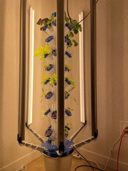 Tháp Trồng Cây Thủy Canh Module kèm Đèn LED Phát Triển - Image 7