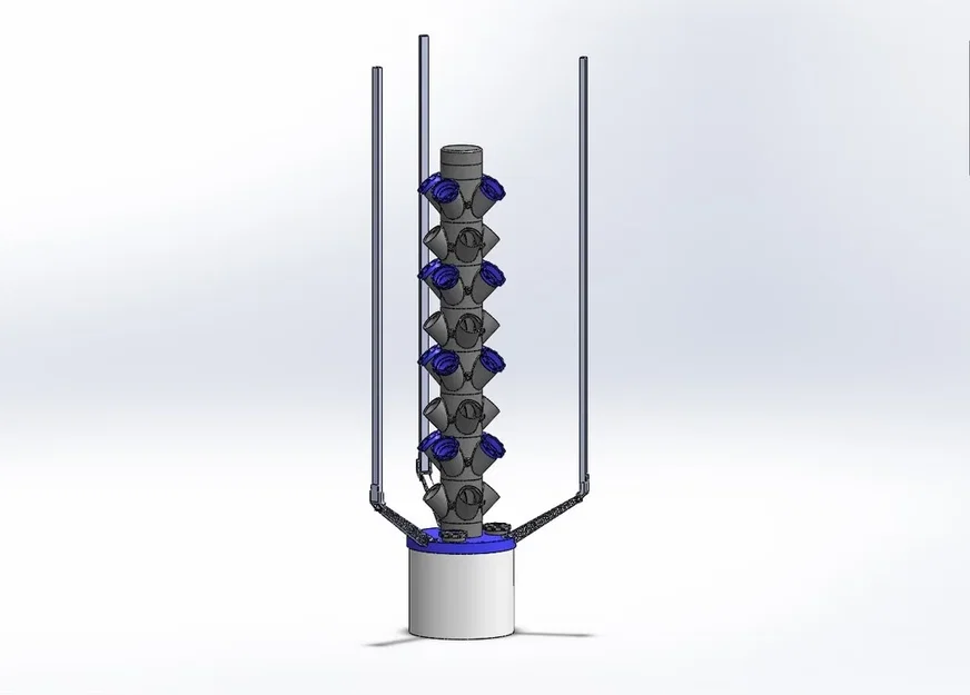 Tháp Trồng Cây Thủy Canh Module kèm Đèn LED Phát Triển - Image 11