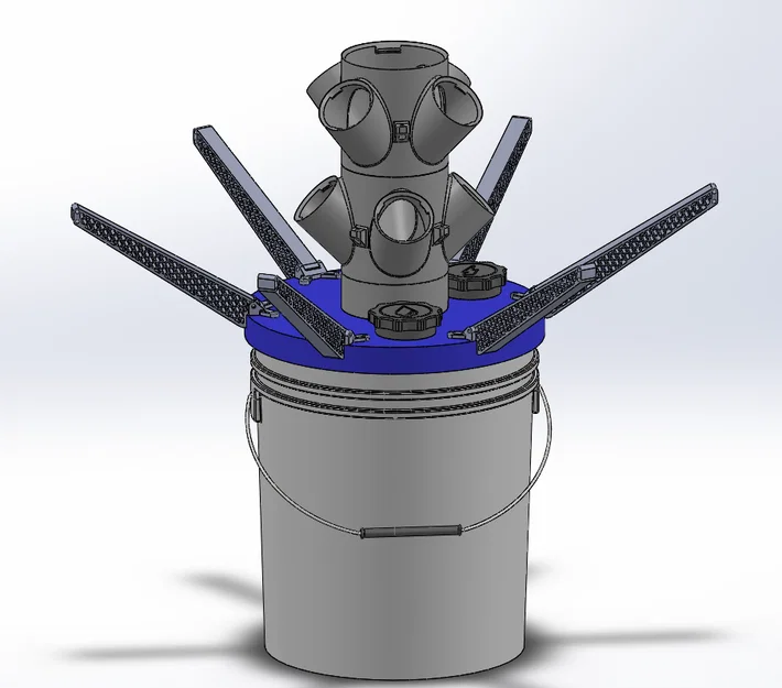 Tháp Trồng Cây Thủy Canh Module kèm Đèn LED Phát Triển - Image 30