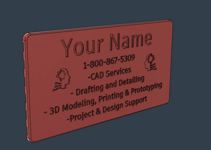 Name Card Cờ Mỹ 3D In 3D (Customizable) | 3D American Flag Business Card - Image 2