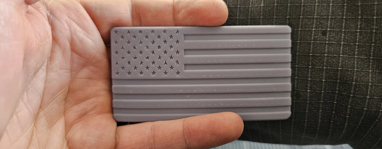 Name Card Cờ Mỹ 3D In 3D (Customizable) | 3D American Flag Business Card - Image 5