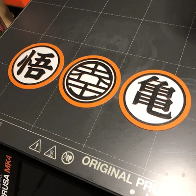 Dragon Ball Z: Lót ly & móc khóa phù hiệu gi của Goku