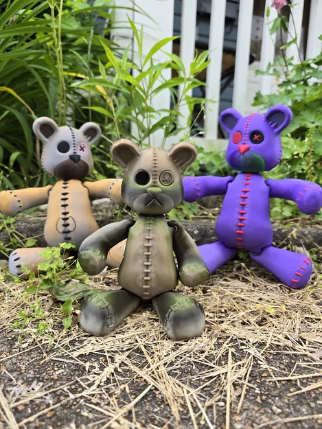 “Stitches” – Gấu Teddy Khớp Articulated - Image 2