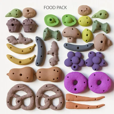 Food pack sample – Bộ holds hình đồ ăn kèm khuôn (molds)
